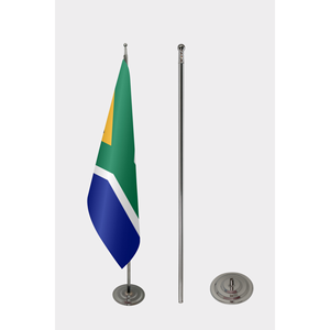 Custom South Africa Indoor <b>Flag</b> 3x5ft Digital Printing Aluminum or Fiberglass <b>Pole</b> Polyester or Silk Material Custom Logo - Product Image 2
