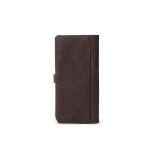 Portefeuille bifold de luxe pour homme et femme, en cuir, fin, long, durable, porte-cartes de crédit, pince à billets, poche à monnaie, design minimaliste, mural - Product Image 3