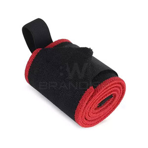 Muñequeras de algodón para levantamiento de pesas de entrenamiento de gimnasio, muñequeras de levantamiento de pesas con diseño de logotipo personalizado hechas en Pakistán - Product Image 2