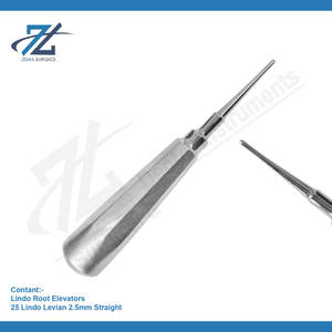 Lindo Levian 2.5mm ascenseur de racine droite allemand d'ascenseurs d'extraction dentaire en acier inoxydable de haute qualité fabricant Pakistan - Product Image 2