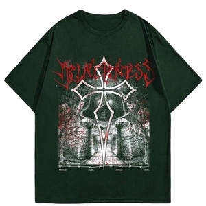 T-shirt personnalisé à manches courtes en coton avec impression par transferts de chaleur pour hommes avec personnalisation complète - Product Image 1