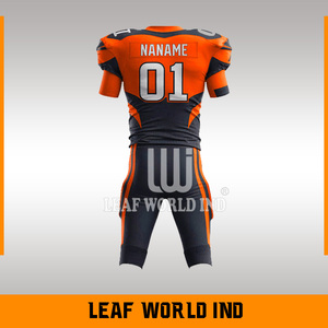 Ensemble d'uniformes complets personnalisés de football américain avec impression par sublimation Service OEM du fabricant de vêtements de l'équipe Vente en gros - Product Image 3