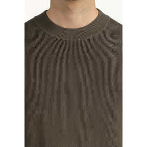 Suéter de Hombre 100% Algodón, Corte Regular, MN-SWT-WS25-046 B, Cierre de Cremallera con Estampado de Rayas para Primavera/Otoño - Product Image 3