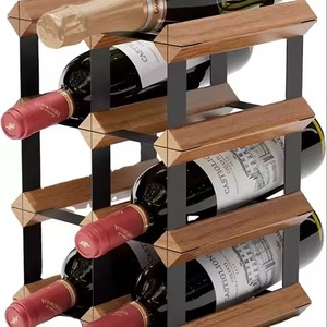 Estante de vino de madera Natural de alta calidad, enfriador elegante para bares de hogar y hoteles - Product Image 1