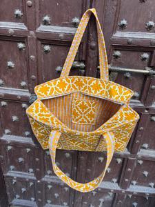 กระเป๋าผ้าคอตตอนแบบมีซิปสายโซ่สำหรับผู้หญิงกระเป๋าช้อปปิ้งแบบสะพายไหล่กระเป๋าช้อปปิ้ง - Product Image 3