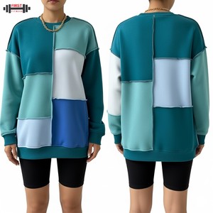 Sweat-shirt à capuche oversize pour femme, en molleton de coton, avec logo sur le devant, couleur personnalisée, épais, pour l'hiver, style Y2k, 2025 - Product Image 5