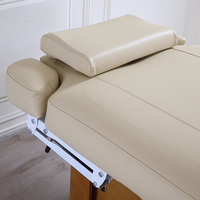 Lit de beauté électrique haut de gamme avec design ergonomique, mousse à mémoire de forme, cuir PU pour salon de beauté, spa, clinique, directement de l'usine