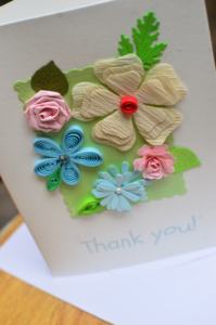 Chất lượng tốt nhất <span class=keywords><strong>Quilling</strong></span> thiệp chúc mừng rectagule hình dạng lấy cảm hứng từ 'hoàng tử nhỏ' hoa mẫu hoa phong cách Handmade giấy - Product Image 1