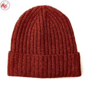 หมวกบีนนี่ขน100% ปรับแต่งได้ใส่ได้ทั้งชายและหญิงหมวกขนแกะสีทึบพร้อมสไตล์ที่ดีที่สุด - Product Image 1