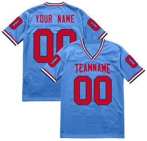 Uniformes de football américain personnalisés respirants grande taille à manches courtes, impression par sublimation, antibactériens, séchage rapide pour hommes - Product Image 4