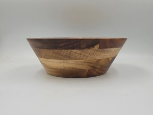 Bol artisanal en bois d'acacia écologique de haute qualité D23H8 cm nouveau OEM/ODM pour le camping direct du Viet Nam - Product Image 4