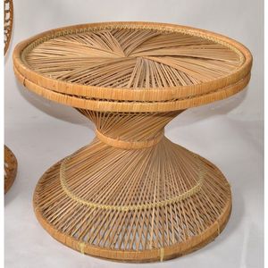 Meubles d'extérieur en rotin naturel de style élégant Table et chaise de détente pour balcon et cour Patio Table et chaise en rotin faites à la main - Product Image 2