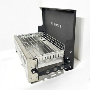 Parrilla Portátil Plegable para Camping - Barbacoa de Carbón de Acero Inoxidable - Práctica Barbacoa para Picnic al Aire Libre para Mochileros - Product Image 4