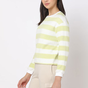 Nouveau sweat-shirt pour femme avec uni à la mode à manches longues personnalisé couleur unie polaire Fitness pas cher prix élégant femmes sweat - Product Image 5