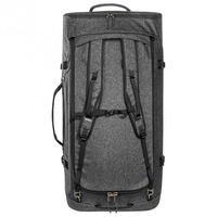 Sac de voyage à roulettes convertible en nylon gris chiné durable, grande capacité, multifonctionnel, sac à dos à roulettes