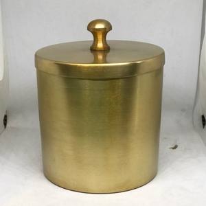 โหลเทียนโลหะโบราณสีทองขายดีที่สุดมีเนื้อเพชรและฝาปิดสำหรับตกแต่งงานแต่งงาน - Product Image 3