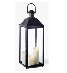 ตะเกียงเทียนดีไซน์ใหม่ สไตล์หรูหรา วัสดุผสมโลหะและแก้ว ขายดี พรีเมียม วานเทจ สำหรับตกแต่งบ้านและเทศกาลคริสต์มาส - Product Image 1