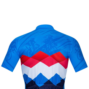 Maillot de cyclisme de haute qualité de couleur unie chemise boutonnée avec nom d'équipe personnalisable pour le maillot de cyclisme en gros - Product Image 6