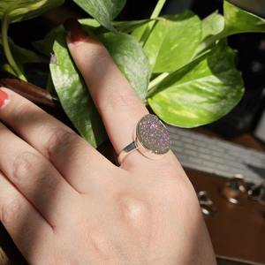 ของขวัญที่ดีที่สุดสำหรับผู้หญิงแหวนแต่งงานอัญมณีดรูซี่เงินสำหรับปาร์ตี้และวันครบรอบ - Product Image 2