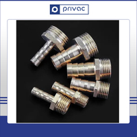 Prix d'usine direct excellente qualité 1/8 1/4 3/8 1/2 filetage mâle tuyau enfichable barbe raccord de tuyau en laiton adaptateur de tuyau de l'Inde