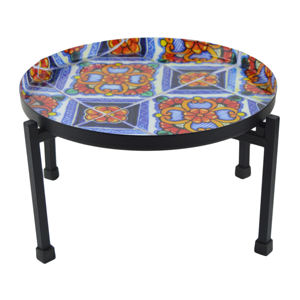 ชุดจานโลหะแบบเดี่ยวสำหรับวางอาหารจานทาสีสูงสำหรับวันครบรอบแต่งงานวันเกิดเค้กโลหะแวววาว - Product Image 3