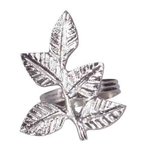 ANNEAU DE SERVIETTE EN OR MAT À FEUILLES MÉTALLIQUES POUR ANNEAU DE SERVIETTE DÉCORATIF DE TABLE À MANGER D'HÔTEL DE MARIAGE - Product Image 4