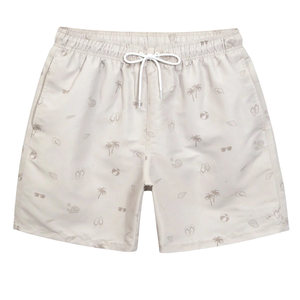 <b>Mens</b> Breathable Printed Beach <b>Shorts</b> Quick Dry Swim Trunks <b>Elastic</b> <b>Waist</b> Drawstring Casual Side & Back Pockets - Product Image 3