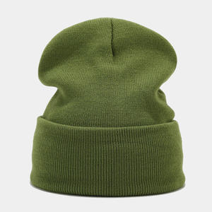 Chapeau beanie en tricot chaud, doux, thermique, confortable, extensible, indispensable pour l'hiver, pour l'extérieur, confortable, pour le froid, pour tous les jours - Product Image 1