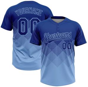 Camisetas de Softbol Personalizadas OEM con Dos Botones, Impresión Digital, 100% Poliéster, Cuello Redondo, Transpirables, Colores de Equipo, Pedidos al por Mayor Disponibles - Product Image 2