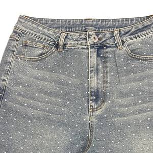 Top Trending <b>Men</b> Rhinestone <b>Short</b> Solid Eco-Friendly Canvas Fabric Customized <b>Lightweight</b> Breathable Durable High Quality <b>Shorts</b> - Product Image 2