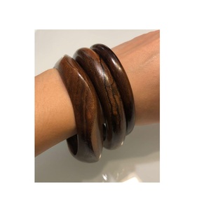 High Quality Luxury Wooden Fashion <b>Bangle</b> Custom Design 2-Piece <b>Set</b> for Women and Girls for Wedding Party Wear Hot Selling - Product Image 3