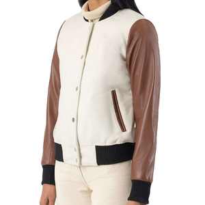 Chaqueta Letterman Personalizada con Logotipo, Nueva, de Alta Calidad, Último Estilo, Manga Regular para Invierno, Chaqueta Letterman para Mujer al por Mayor - Product Image 6