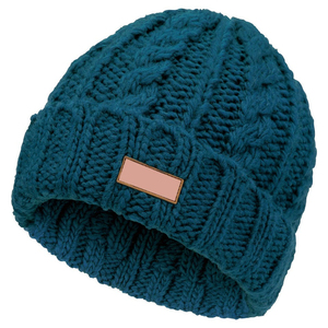 Bonnet en laine 100% tricoté, uni, tendance, pour l'hiver, avec broderie personnalisée, prix bas, vente en gros - Product Image 6