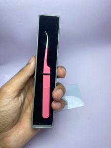 Top Quality Hot Selling Professional Anti-Static Fiber Tip <b>Strong</b> Curved Eyelash Extension Tweezers Set With <b>Box</b> - Product Image 6