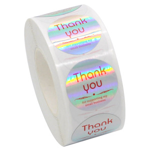 Pegatinas holográficas de agradecimiento para negocios pequeños - Product Image 3