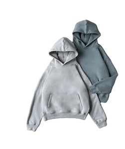 Oversized <b>Pullover</b> Hoodies in 100% Cotton Drop Shoulder No Strings Style Heavy Thick Fleece Hoodies Unisex - Product Image 1
