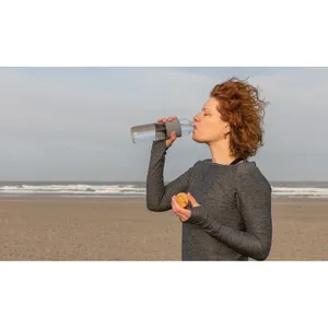 Sustainable Impact Glass Bamboo Bottle Eco-Friendly <b>Drinkware</b> for Merchandising - Product Image 3