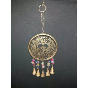 Oiseau sur le coeur sculpture carillons éoliens durables cloches suspendues en métal carillons éoliens finis en or pour la décoration de la maison - Product Image 6