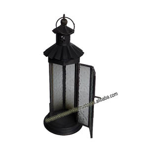 New Modern Design Handmade Iron <b>Candle</b> <b>Lanterns</b> With Glass for Christmas Events and Wedding Decoration - Product Image 3