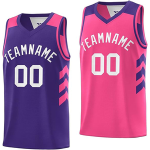 Maillots de basket-ball personnalisables style américain, respirants, 100 % polyester, antibactériens, sans manches, unisexe, haute qualité – Grande vente - Product Image 1
