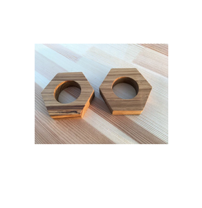 Rond de serviette en bois de mangue de forme ronde unique qualité supérieure maison vaisselle porte-serviettes à vendre produits - Product Image 6