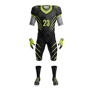Prix de gros, nouveau design, uniforme de football américain pour adultes, manches courtes, 100% polyester, articles en stock - Product Image 6