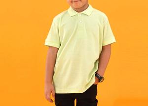 Ropa informal para niños, camiseta Polo, 100% algodón, camiseta para niños, uniforme escolar regular, uniforme de manga corta, camiseta polo para niños - Product Image 6