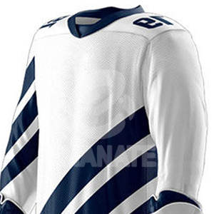 Ensemble short et maillot de hockey sur glace imprimé 100 % polyester, couleurs personnalisées sur le devant, haute qualité, respirant, antibactérien, séchage rapide - Product Image 2