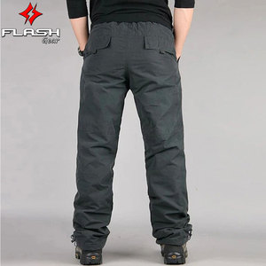 Nuevos pantalones Cargo para hombre, pantalones sueltos rectos de algodón de gran tamaño, ropa de trabajo de Color sólido, pantalones casuales para hombre, múltiples bolsillos - Product Image 3