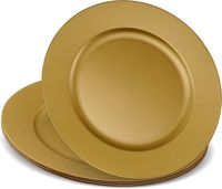 Assiette de Présentation Ronde Bleu Royal de Luxe 13 Pouces – Assiette Décorative pour Mariages, Événements, Traiteur, Vaisselle en Gros