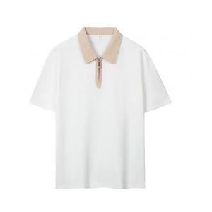 Cremallera Premium para hombre para Polo Diseño elegante Tela Oxford suave Cuidado fácil para uso informal y formal Patrón sólido - Product Image 3