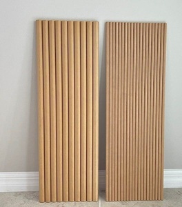 Natural Oak <b>Fluted</b> <b>Wood</b> <b>Panel</b> | Ribbed, Slatted, <b>Fluted</b> Wall Decor | Sustainable Design Choice for Your Home and Office - Product Image 1