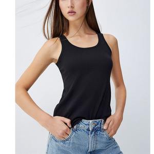 Débardeurs sans manches pour femmes été Offre Spéciale Gym coupe ample haut court tricoté avec Logo personnalisé Style décontracté exportation de BD - Product Image 4