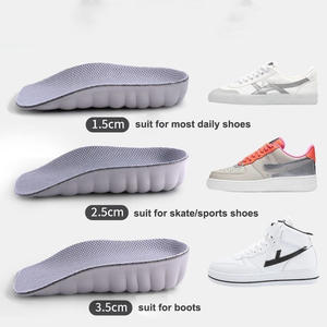 แผ่นรองพื้นรองเท้าเพิ่มความสูงแบบนุ่มสบายสำหรับผู้ชายและผู้หญิง รองรับอุ้งเท้า แก้ปัญหาเท้าแบน วัสดุ PU อ่อนนุ่ม ใช้ได้กับรองเท้าผ้าใบ รองเท้าบูท ยกส้นเท้า - Product Image 4